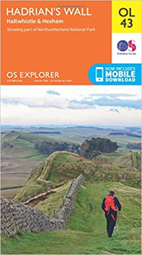 OS Explorer OL43 Hadrian's Wall [ISBN: 978 0 319 24282 7]