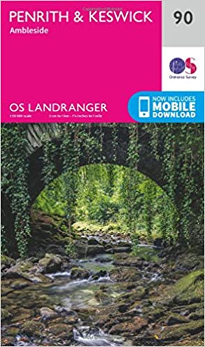 Os Landranger 90 Penrith & Keswick
