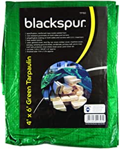 Blackspur Tarpaulin 4' x6'- Green