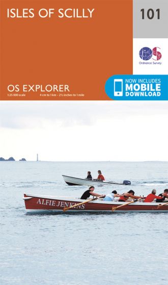 OS Explorer 101 Isles of Scilly [ISBN: 978 0 319 24303 9]