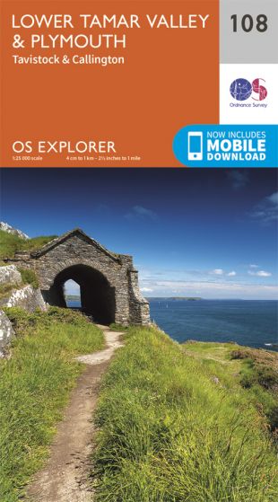 OS Explorer 108 Lower Tamar & Plymouth  [ISBN: 978-0-319-24310-7]