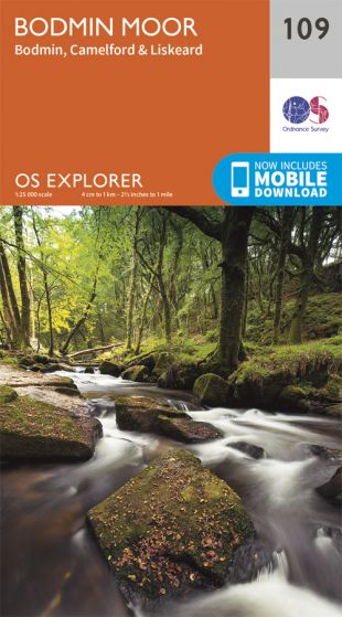 OS Explorer 109 Bodmin Moor [ISBN: 978-0-319-24311-4]