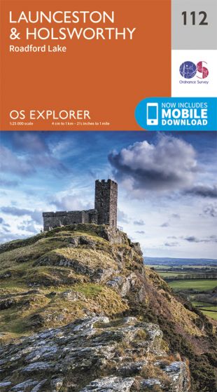 OS Explorer 112 Launceston & Holsworthy [ISBN: 978 0 319 24313 8]