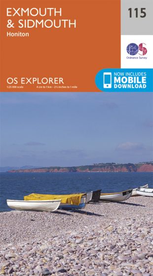 OS Explorer 115 Exmouth & Sidmouth [ISBN: 978-0-319-24316-9]