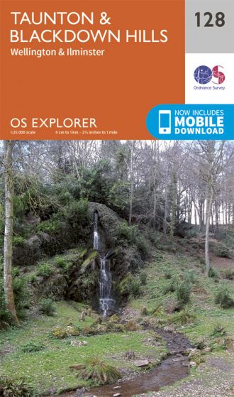 OS Explorer 128 Taunton & Blackdown Hills [ISBN: 978 0 319 24324 4]