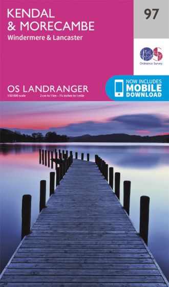 OS Landranger 97 Kendal & Morecambe  [ISBN: 978-0-319-26195-8]