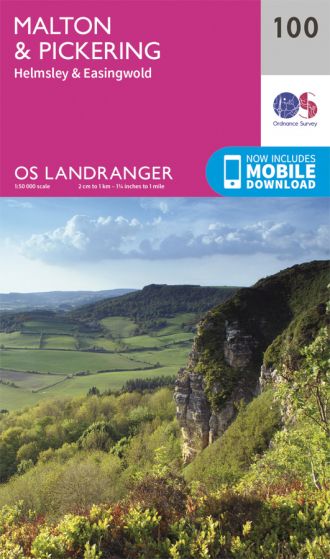 OS Landranger 100 Malton & Pickering [ISBN: 978-0-319-26198-9]