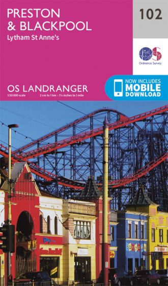 OS Landranger 102 Preston & Blackpool [ISBN: 978-0-319-26200-9]