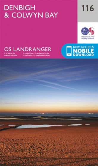 Escape To the Great Outdoors ~ Products ~ OS Landranger 116 Denbigh & Colwyn Bay [ISBN/ 978-0-319-26