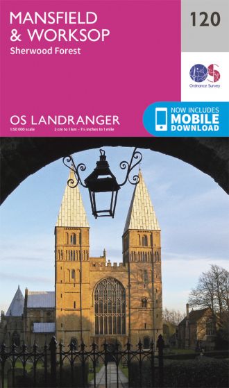 OS Landranger 120 Mansfield & Worksop [ISBN: 978-0-319-]