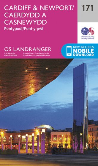 OS Landranger 171 Cardiff & Newport [ISBN: 978-0-319-26269-6]