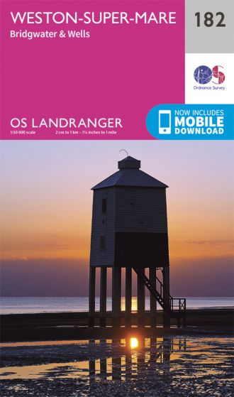 OS Landranger 182 Weston-Super-Mare [ISBN: 978-0-319-26280-1]