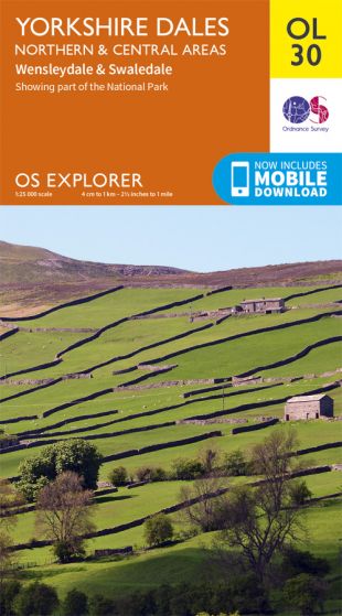 OS Explorer OL30 Yorkshire Dales Northern & Central Areas [ISBN: 978 0 319 24269 8]