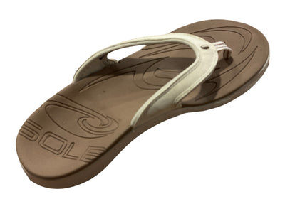 Sole Platinum Sandals Sports Flip | Cream