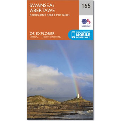 OS Explorer 165 Swansea [ISBN: 978-0-319-24358-9]