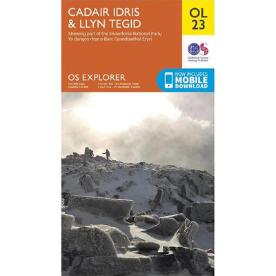 OS Explorer OL23 Cadair Idris & Llyn Tegid [ISBN: 978-0-319-24262-9]